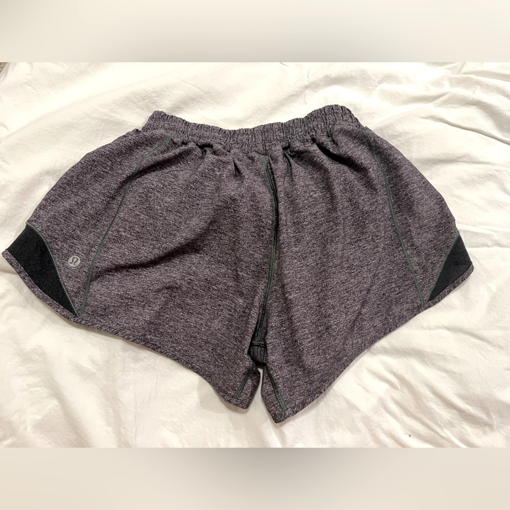 Lululemon Gray Hotty Hot shorts Size 8